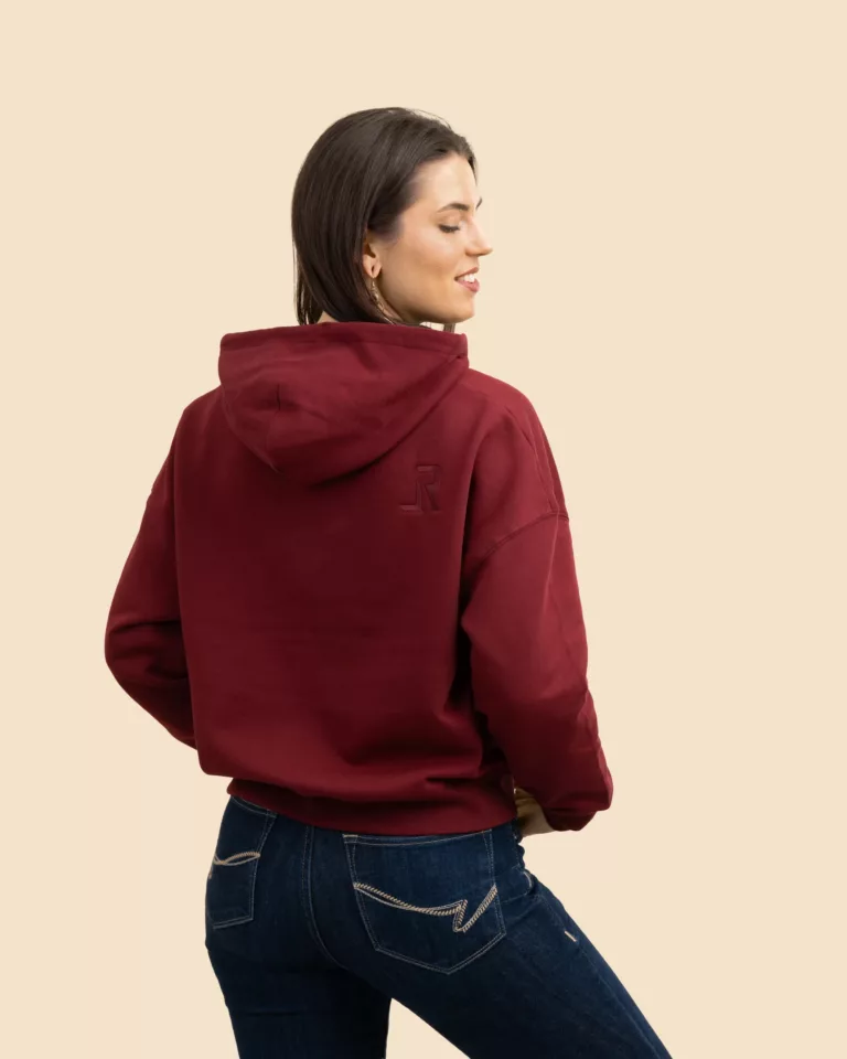 LONE RANGER Women's Cropped Hoodie - Burgundy