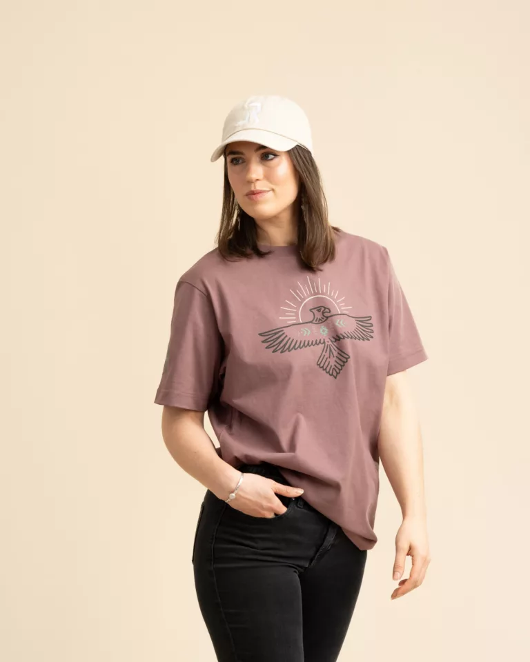 FREEBIRD Heavy T-Shirt - Rosewood