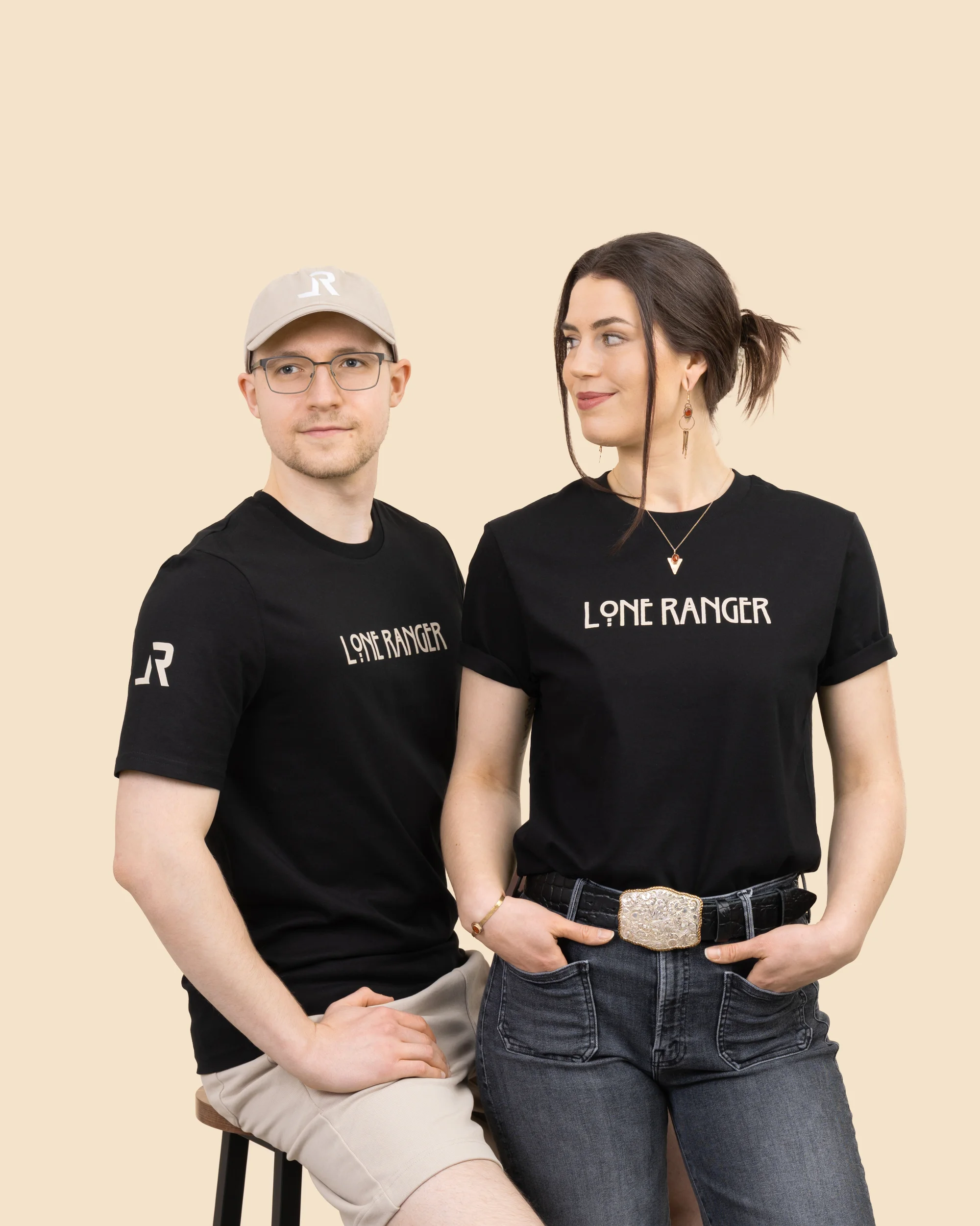 LONE RANGER T-Shirt - Pitch Black Organic | LavendersRanch